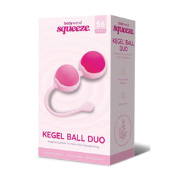 Bodywand Squeeze Kegel Ball Duo - Pink Weighted Kegel Balls