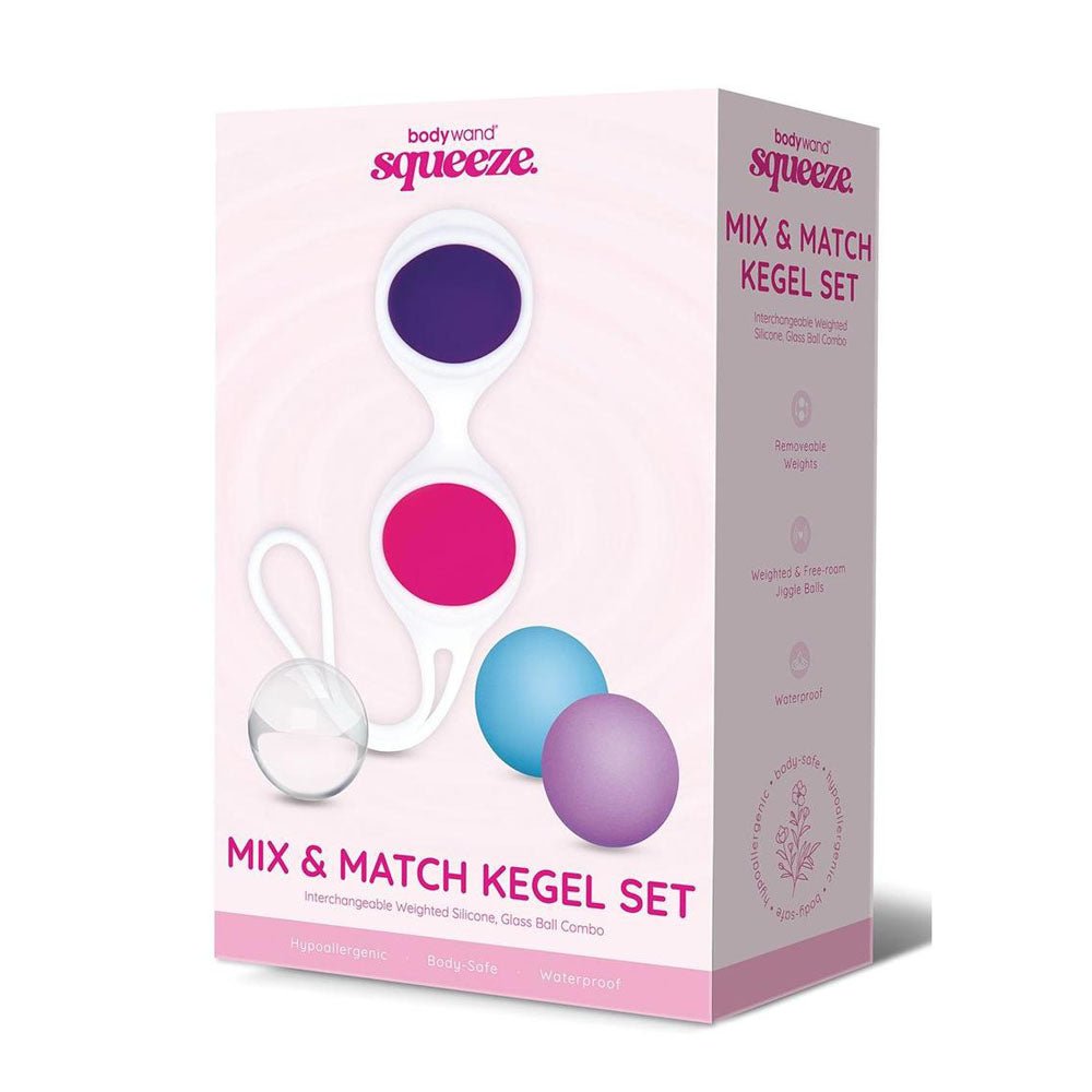 Bodywand Squeeze Mix & Match Kegel Set - Coloured Weighted Kegel Balls Set