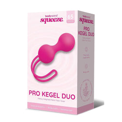 Bodywand Squeeze Pro Kegel Duo - Pink Kegel Balls - 65 grams