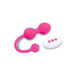 Bodywand Squeeze Remote - Control Pelvic Floor Trainer - Pink USB Rechargeable Weighted Kegel Balls with Remote