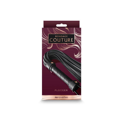 Bondage Couture Flogger - Black Flogger Whip