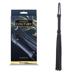 Bondage Couture Flogger - Blue - Blue Flogger Whip