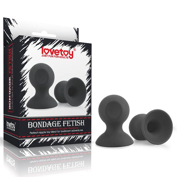 Bondage Fetish Silicone Comfort Nipple Suckers - - Set of 2