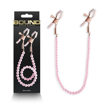 Bound Nipple Clamps - DC1 Pink