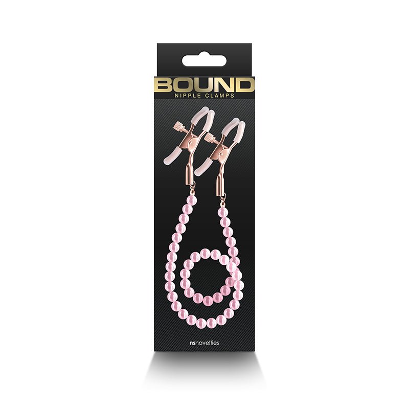 Bound Nipple Clamps - DC1 Pink