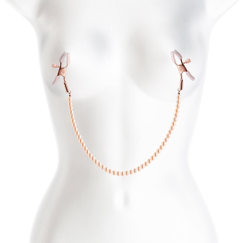 Bound Nipple Clamps - DC1 - Rose Gold