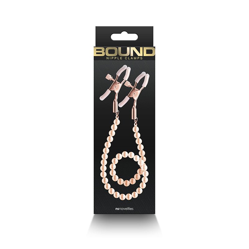 Bound Nipple Clamps - DC1 - Rose Gold