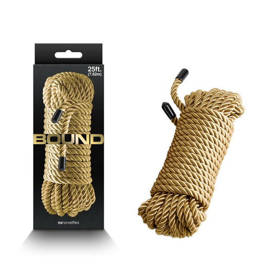 Bound Rope - Gold - Gold Bondage Rope - 7.6 metre length