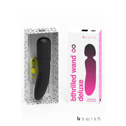 Bthrilled Premium - Noir - Black 21 cm USB Rechargeable Massage Wand