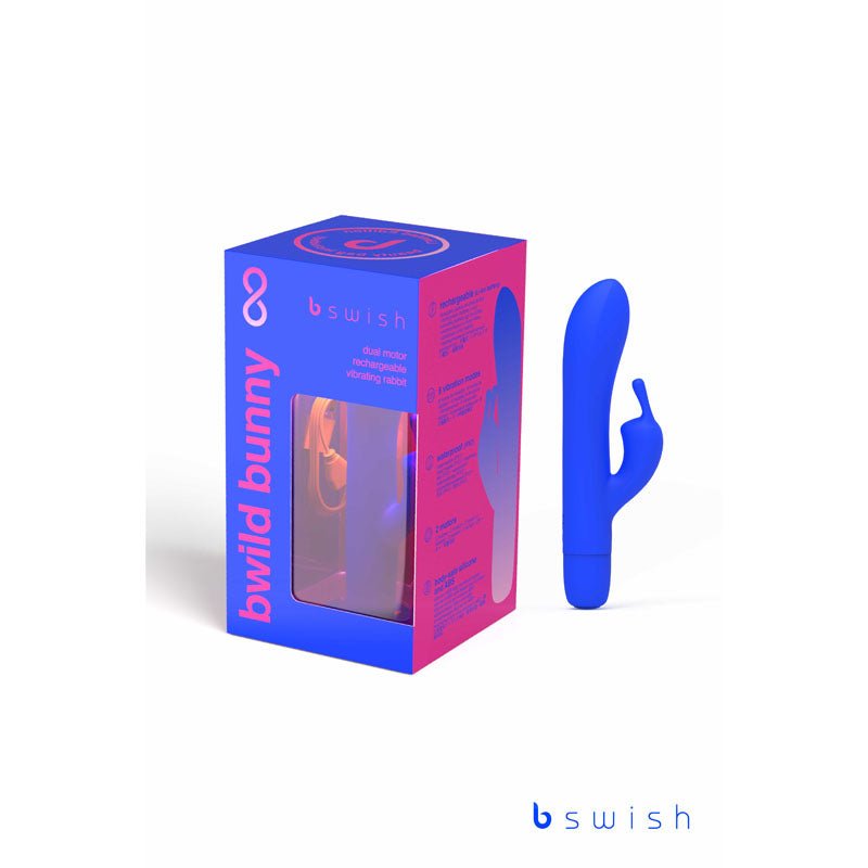 Bwild Classic Bunny Infinite Limited Edition Pacific Blue 15.2 cm USB Rechargeable Rabbit Vibrator with Limited Edition Storage Case