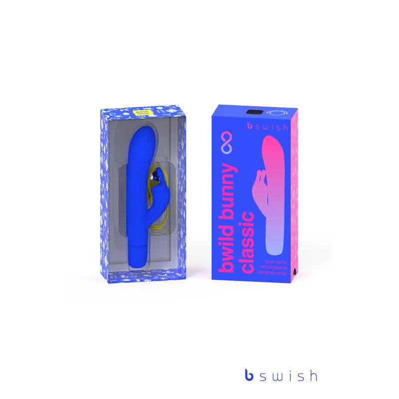 Bwild Classic Bunny Infinite - Pacific Blue - Pacific Blue 15.2 cm USB Rechargeable Rabbit Vibrator