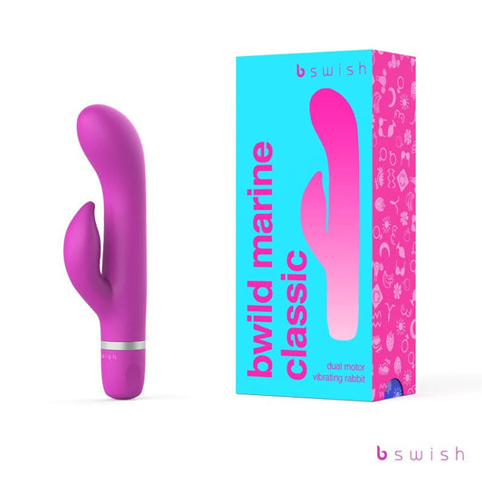 Bwild Classic Marine - Cerise - Cerise 15.2 cm Rabbit Vibrator