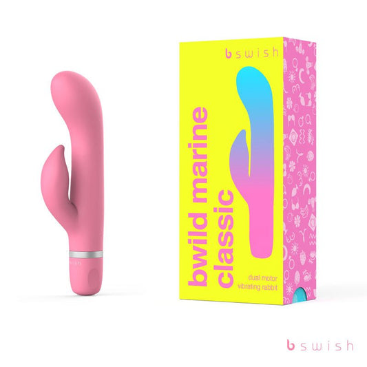 Bwild Classic Marine - Guava - Guava Pink 15.2 cm Rabbit Vibrator