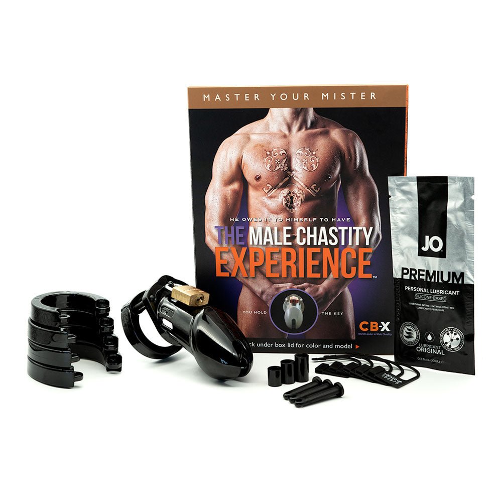 CB - 6000 Chastity Cock Cage Kit - Black 3.25 Inch Cock Cage Kit