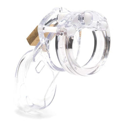 CB - 6000 Chastity Cock Cage Kit - Clear 3.25 Inch Cock Cage Kit