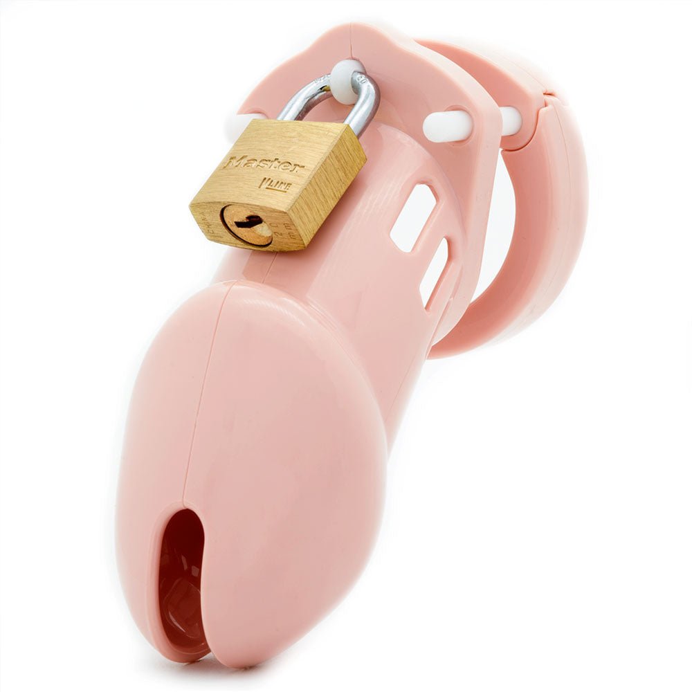 CB-6000 Chastity Cock Cage Kit - Pink 3.25 Inch Cock Cage Kit