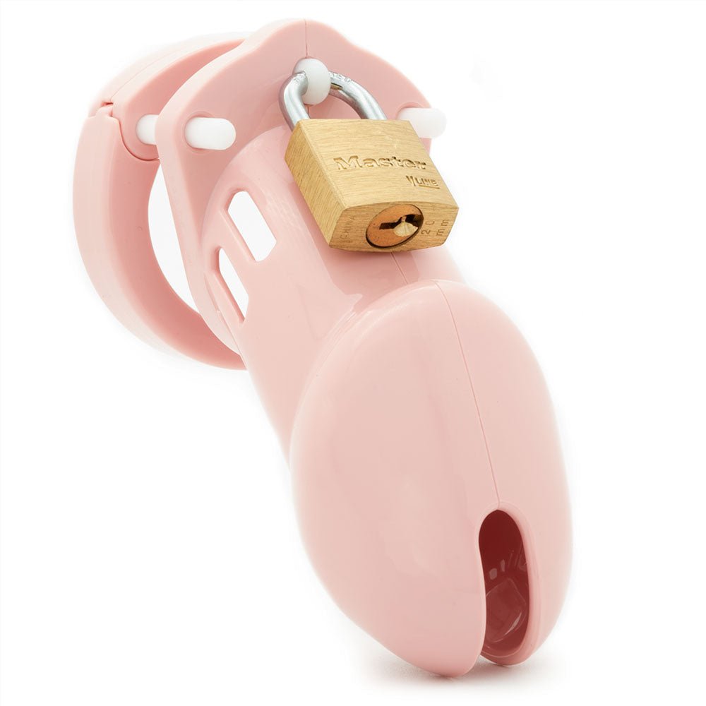 CB-6000 Chastity Cock Cage Kit - Pink 3.25 Inch Cock Cage Kit