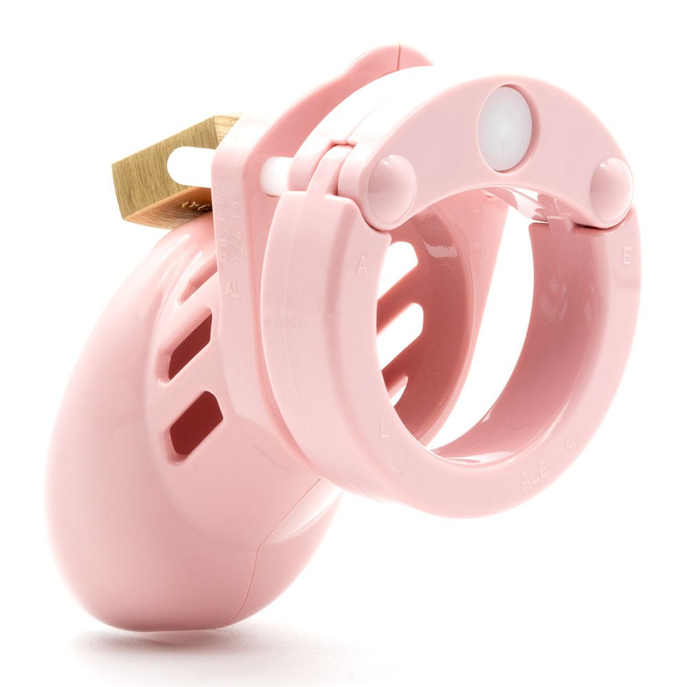 CB-6000S Chastity Cock Cage Kit - Pink 2.5 Inch Cock Cage Kit