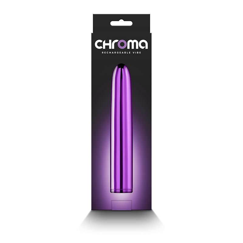 Chroma - Purple - Metallic 17 cm USB Rechargeable Vibrator