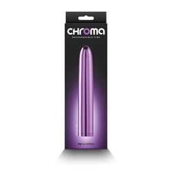 Chroma - Purple - Metallic 17 cm USB Rechargeable Vibrator