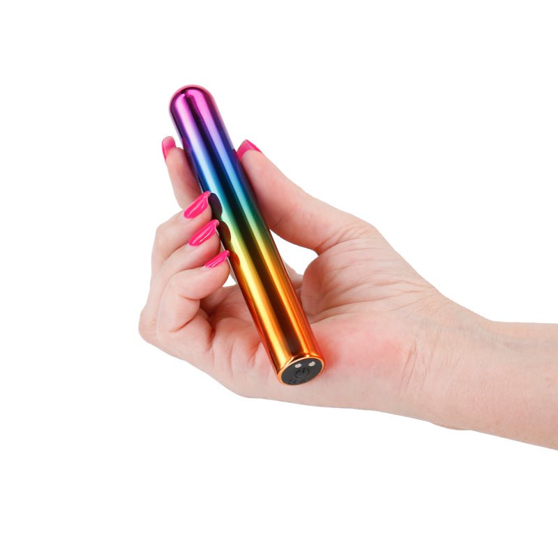 Chroma Rainbow - Large - Metallic Rainbow 13.8 cm USB Rechargeable Vibrator