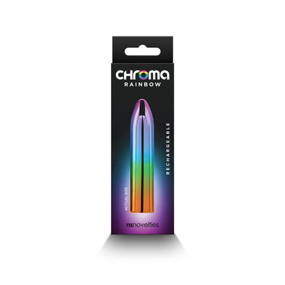 Chroma Rainbow - Medium - Metallic Rainbow 9 cm USB Rechargeable Mini Vibrator