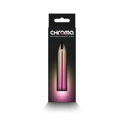 Chroma Sunrise - Medium - Metallic Pink/Gold 9 cm USB Rechargeable Mini Vibrator