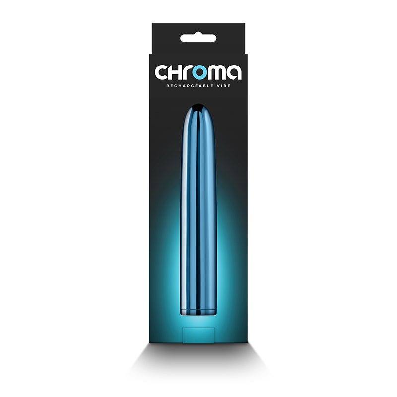 Chroma - Teal - Metallic Teal 17 cm USB Rechargeable Vibrator