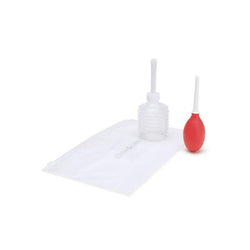 CleanScene 4 Piece Mini Travel Douche with One Way Valve Red