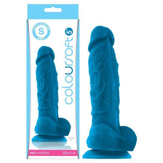 ColourSoft - 5'' Soft Dildo - Blue 12.7 cm (5'') Dong