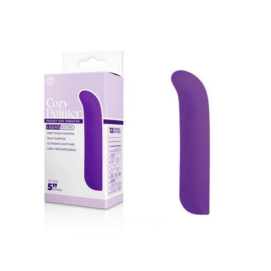 Cozy Pointer - Purple 12.7 cm USB Rechargeable Mini Vibrator