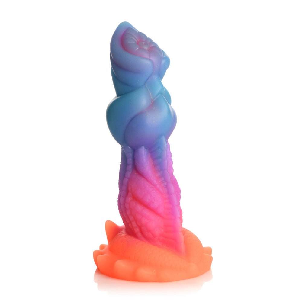 Creature Cocks Aqua-Cock - Glow in Dark Multi-Coloured 19.3 cm Fantasy Dildo