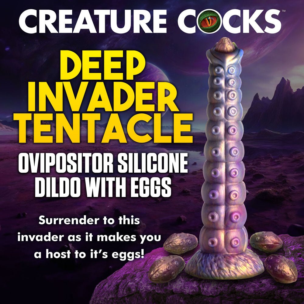 Creature Cocks Deep Invader Multi-Coloured 22.9 cm Ovipositor Fantasy Dildo