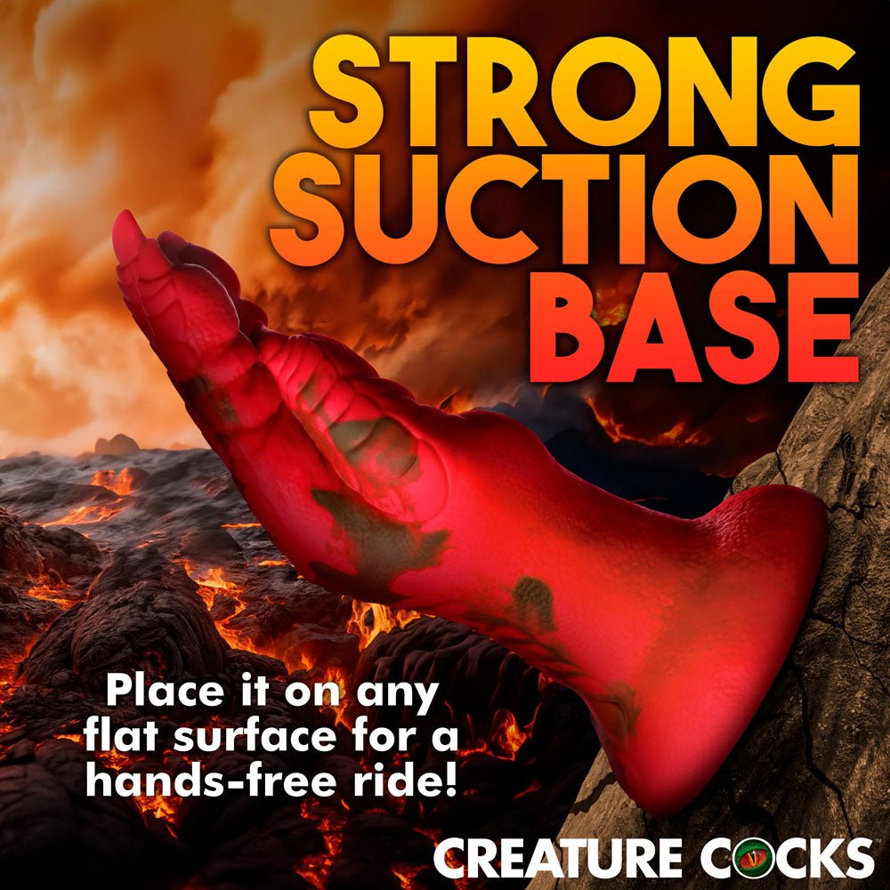 Creature Cocks Demon Claw Fisting Silicone Fantasy Dildo - Red 21.8 cm