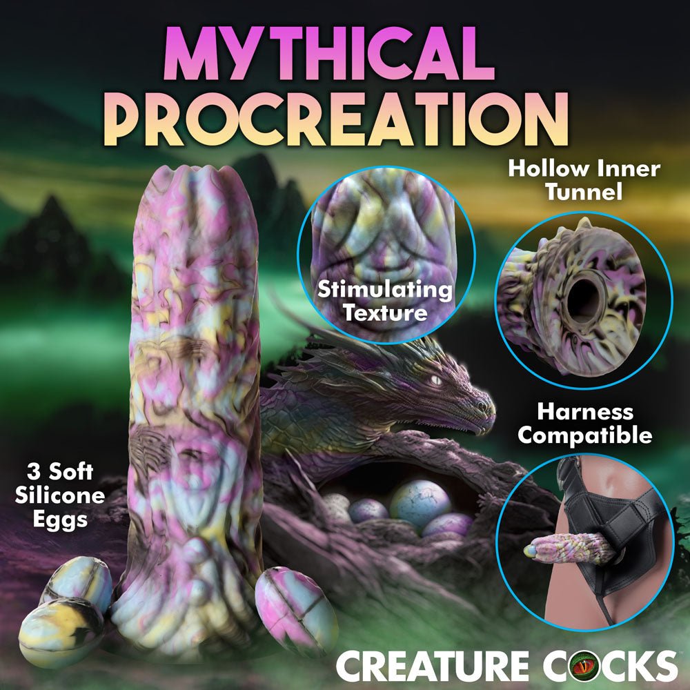 Creature Cocks Dragon Spawn Multi-Coloured 18.5 cm Ovipositor Fantasy Dildo