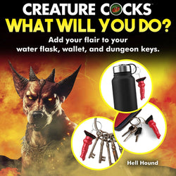 Creature Cocks Hell-Hound Keychain - Novelty Fantasy Dildo Keyring