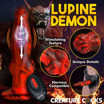 Creature Cocks Hell Wolf - Red 22 cm USB Rechargeable Thrusting Fantasy Dildo