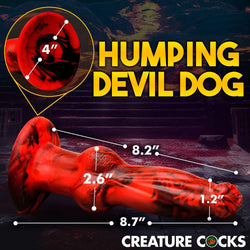 Creature Cocks Hell Wolf - Red 22 cm USB Rechargeable Thrusting Fantasy Dildo