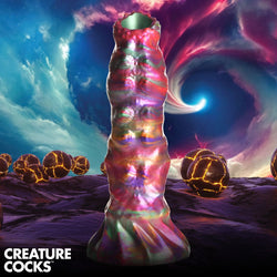 Creature Cocks Larva Silicone Dildo 22.9 cm Fantasy Dildo with Eggs