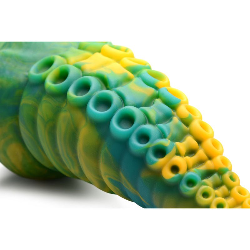 Creature Cocks Monstropus Tentacled Monster Silicone Dildo - Green/Yellow 21.6 cm Fantasy Dildo