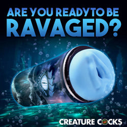 Creature Cocks Pussidon Sea Monster Stroker - Blue Fantasy Stroker