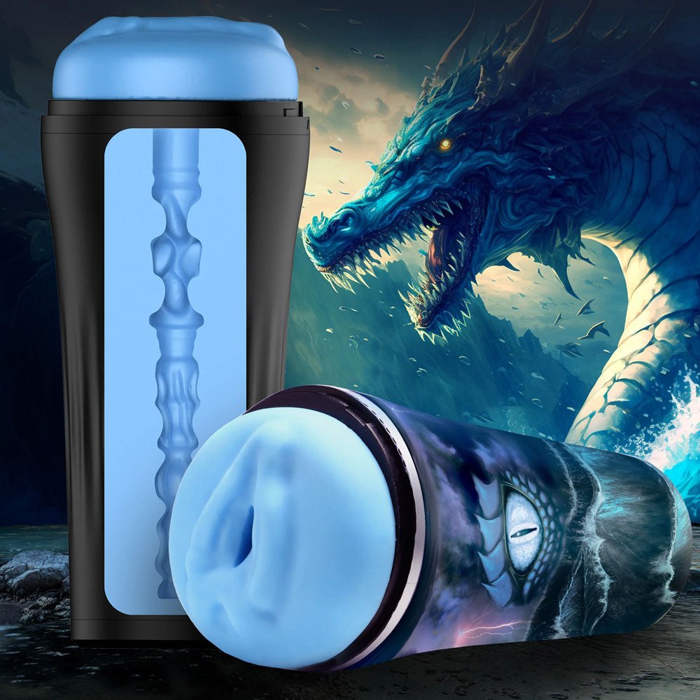 Creature Cocks Pussidon Sea Monster Stroker - Blue Fantasy Stroker