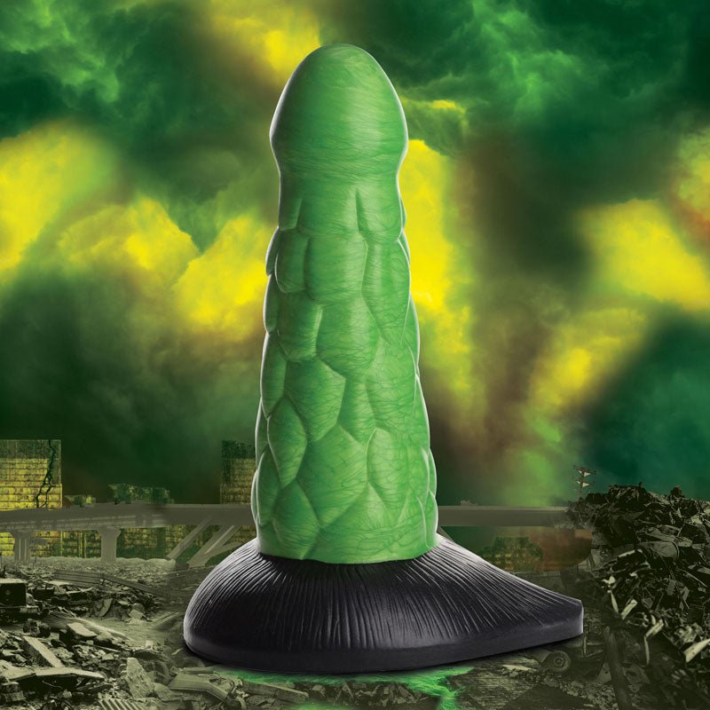 Creature Cocks Radioactive Reptile Thick Scaly Silicone Dildo - 19 cm Dildo