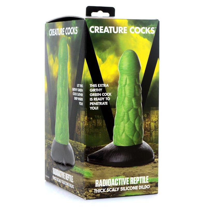 Creature Cocks Radioactive Reptile Thick Scaly Silicone Dildo - 19 cm Dildo