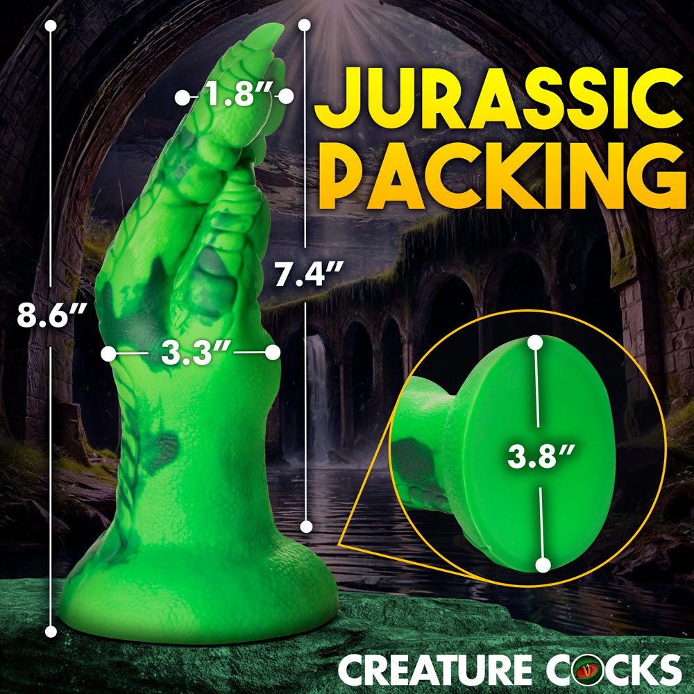 Creature Cocks Raptor Claw Fantasy Fisting Silicone Dildo - 21.8 cm Green