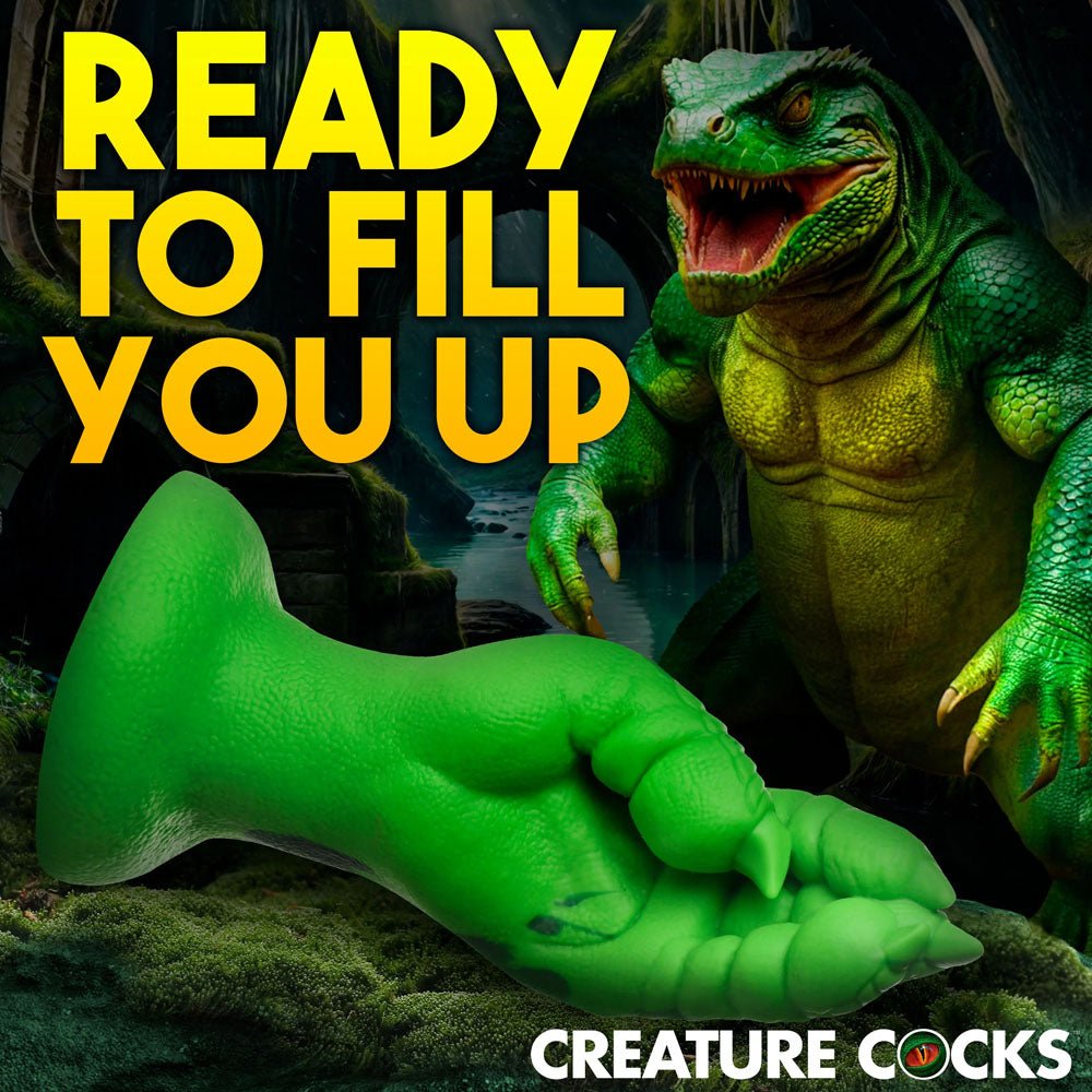 Creature Cocks Raptor Claw Fantasy Fisting Silicone Dildo - 21.8 cm Green