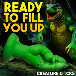 Creature Cocks Raptor Claw Fantasy Fisting Silicone Dildo - 21.8 cm Green