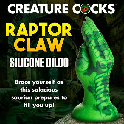 Creature Cocks Raptor Claw Fantasy Fisting Silicone Dildo - 21.8 cm Green