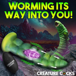 Creature Cocks Squirmer - Green 22.3 cm USB Rechargeable Thrusting Fantasy Dildo