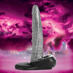 Creature Cocks The Gargoyle Rock Hard Silicone Dildo - Silver 23.6 cm Dildo